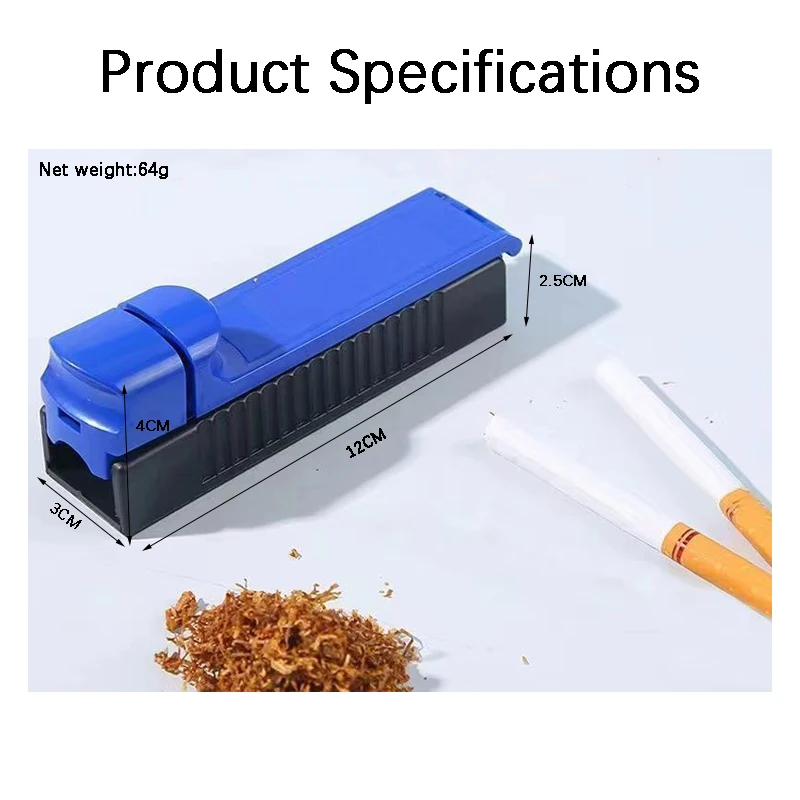 Compact Plastic Handheld Cigarette Maker - Efficient 1-Second Production with Quality Molding at Low Cost