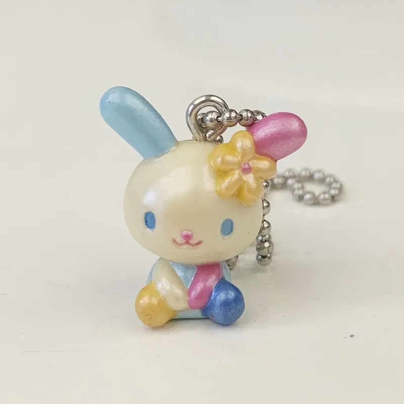 Pearly Usahana Keychain Key Ball Chain Cartoon Anime Bunny Mini Kawaii Cute Keychains Keyring Small Gifts Girls Toys 3