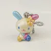 Pearly Usahana Keychain Key Ball Chain Cartoon Anime Bunny Mini Kawaii Cute Keychains Keyring Small Gifts Girls Toys 3