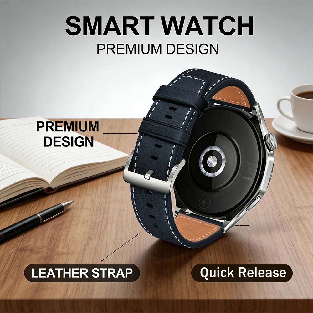 Elegant Leather Watchbands – Compatible with Various Models and Sizes