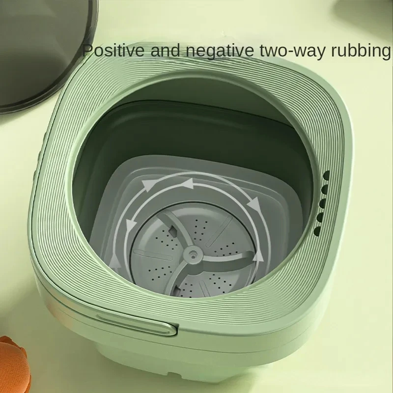 New 6L 11L Folding Portable Washing Machine with Spin Dryer for Clothes  Travel Home Underwear Socks Mini Washer Big Capacity 세탁기 - AliExpress