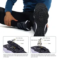 Santic Casual Mountain Bike Shoes Fits SPD Pedal Men's Cycling Shoes Rubber Sole 3D Mesh Fabric Multi-purpose Running Sneakers 2
