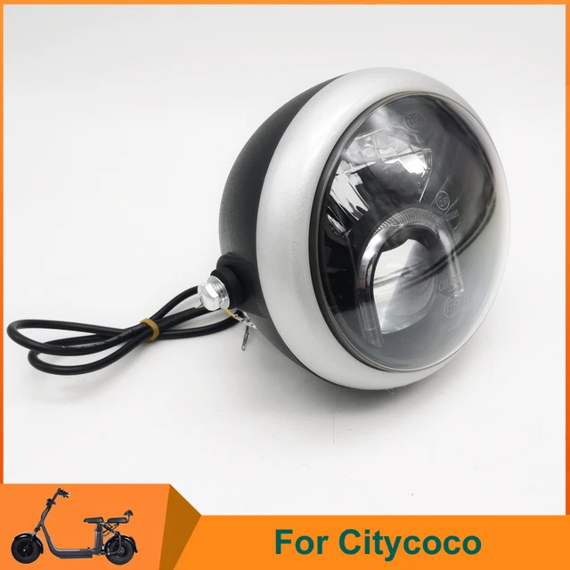 Neue citycoco 60v Scheinwerfer LED Lampe Perle mit Glas linse für Citycoco  Elektro roller E-Bike