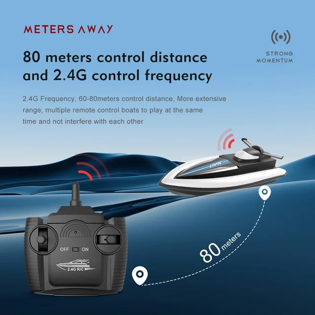 RC High Speed Racing Boat Waterproof Rechargeable Model Electric Radio Remote Control Speedboat Radio Controlled Boats 6