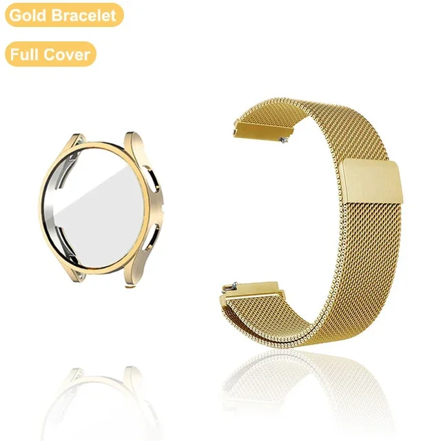 Magnetic Loop Metal Strap with Case and Screen Protector