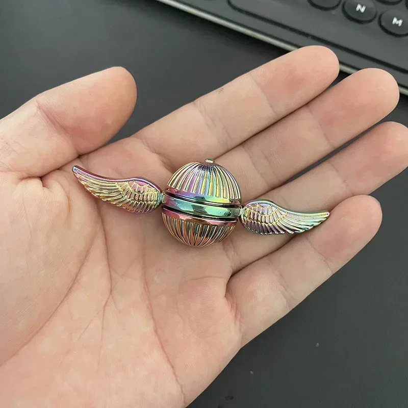 Golden Snitch Cupid Fidget Spinner Antistress Hand Rotation Fidget Toys Angel Wings Hand Spinner Metal Toys for Kids Gift 3