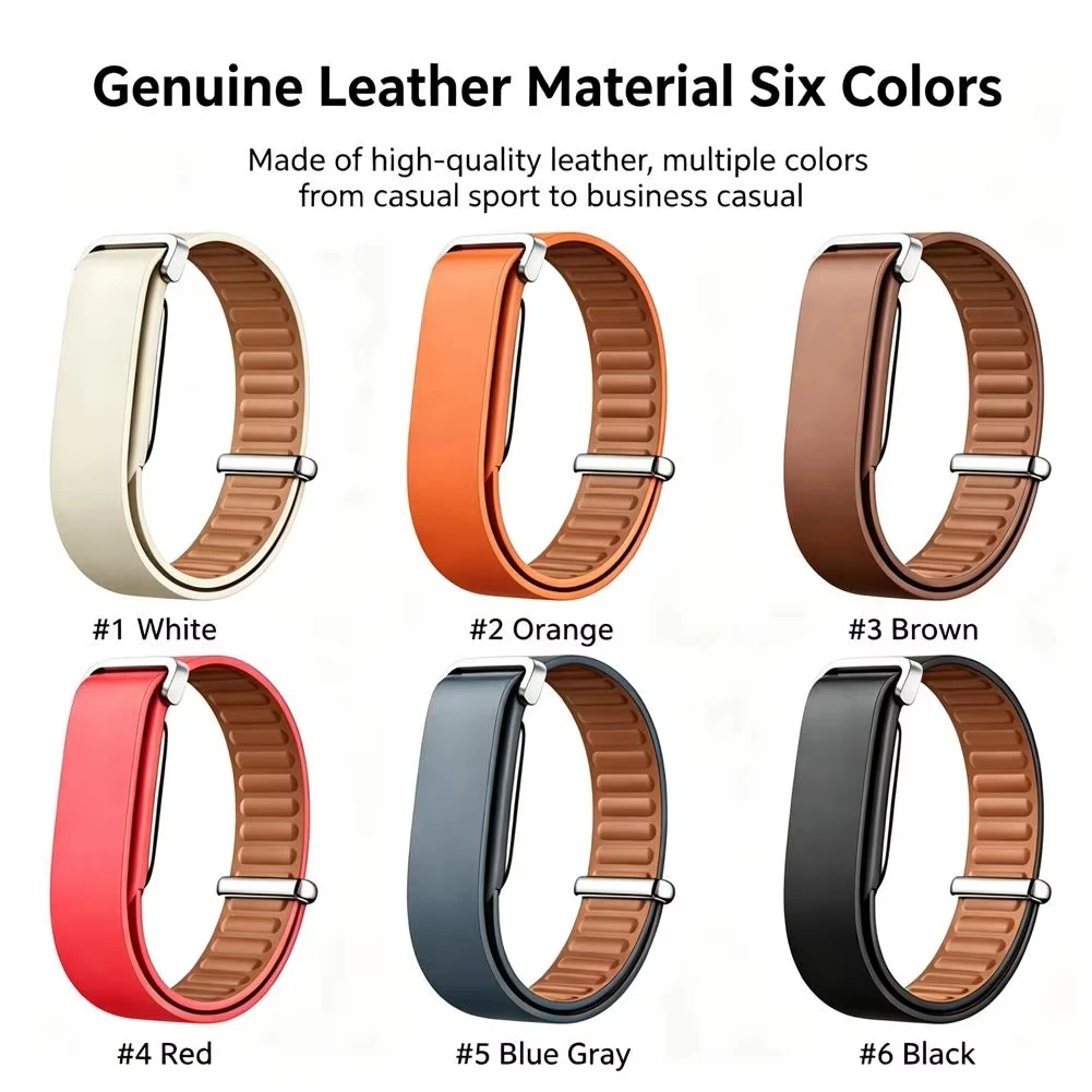 Premium PU Leather Loop Strap – Adjustable, Comfortable Replacement Band for Smartwatch