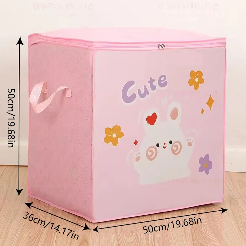 Cube Folding Toys Storage Box Kids Toys Organizer Box Felt Cloth Fabric Storage Basket For Cartoon Animal Nursery Toy Bins Home
