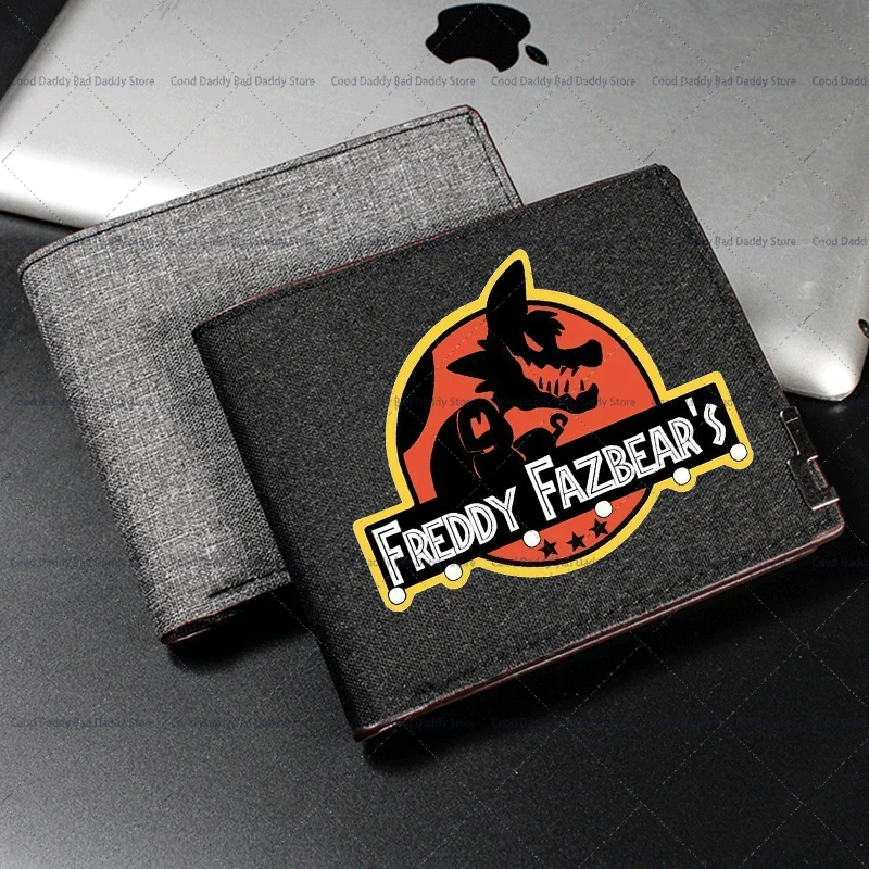 FNAF Wallet for Men Card Bag Cartoon Five Night At Freddy Cardholder Multi Slot ID Moneybag Fashion Fazbear Bear Coin Purse Gift - 2