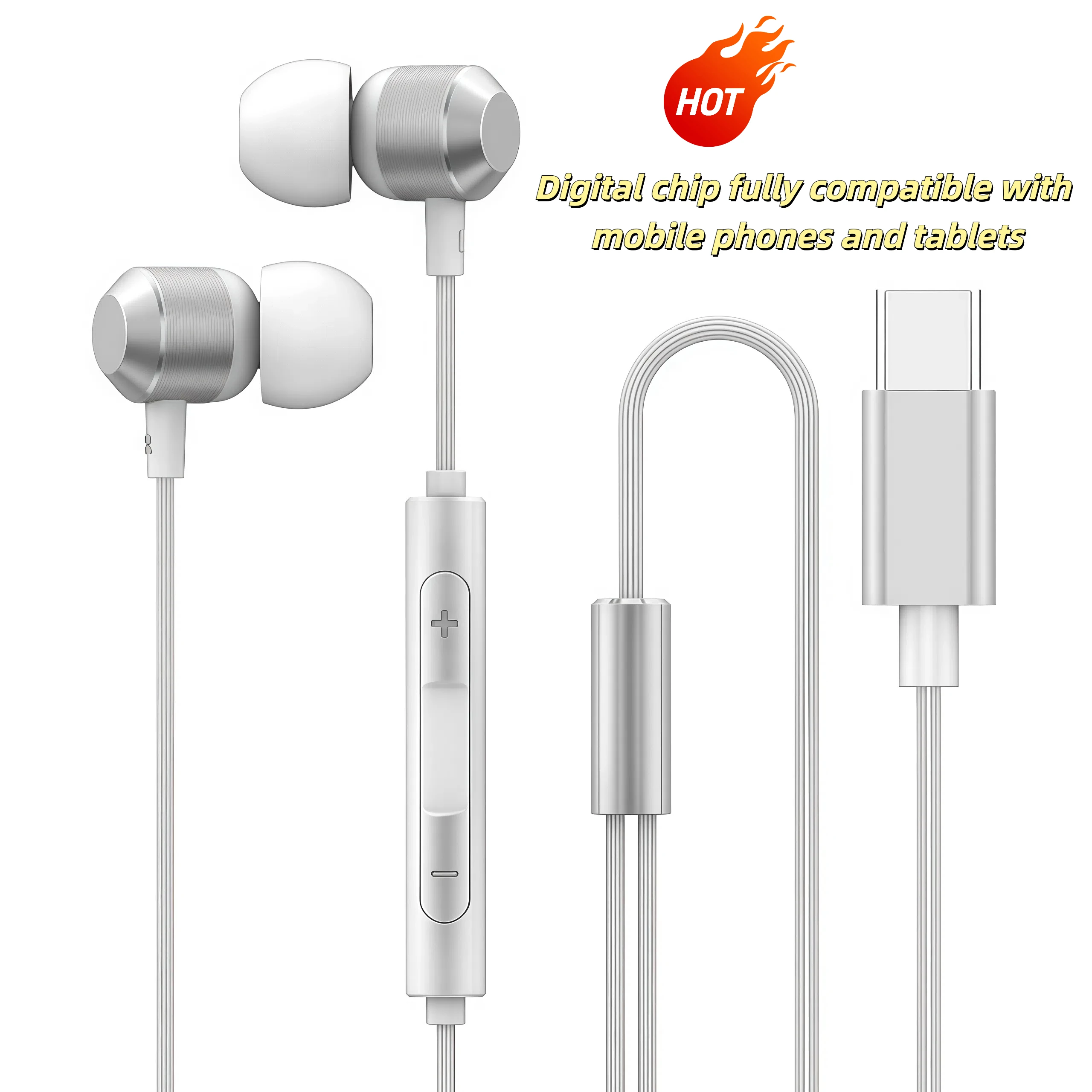 High-Quality Type C Digital Chip for Wired HiFi Headphones