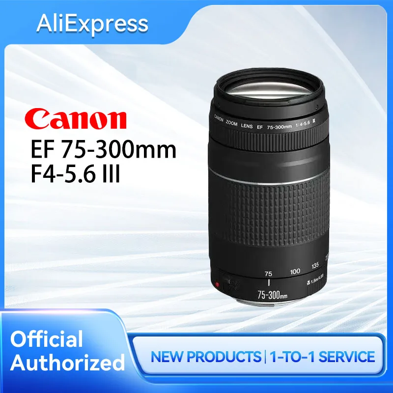 Dslr Camera Canon EF 75-300mm F III Telephoto Zoom Lens For