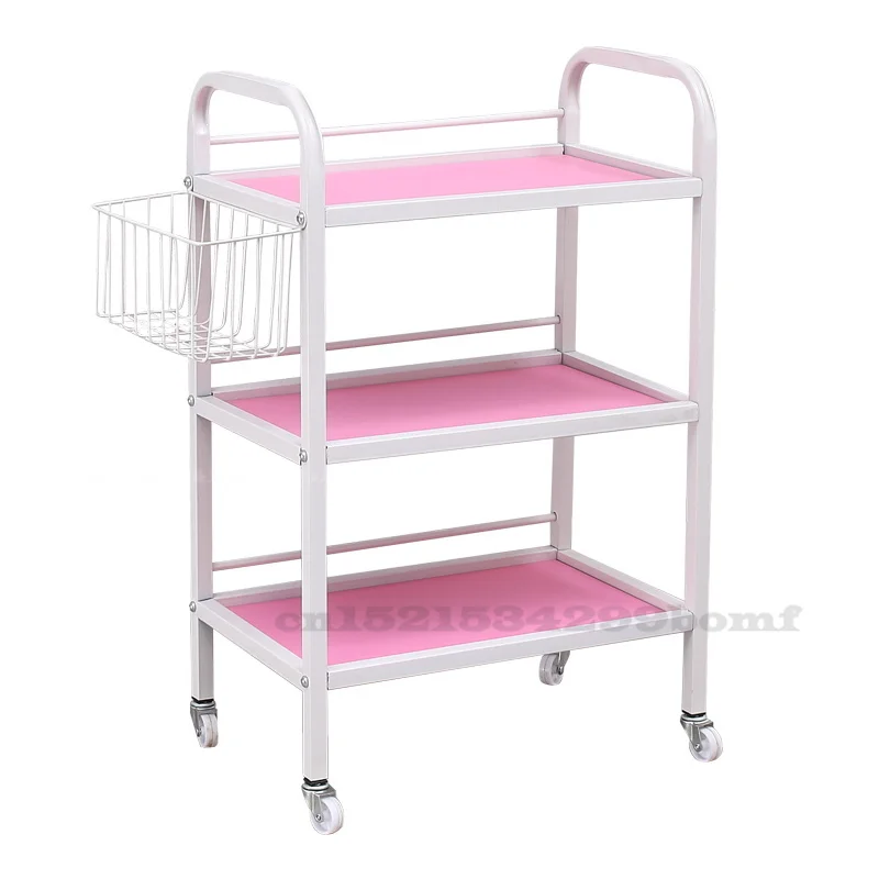 Beauty Cart hairdressing tool cart with drawer on the third floor beauty salon beauty salon cart with Storage basket