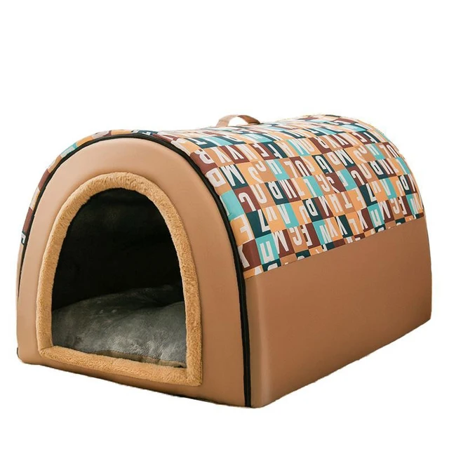 2025 New Dog Kennel Winter Warm Large Dog Oversized Dog House House Closed Winter Removable Golden Pet Four Seasons Use 6