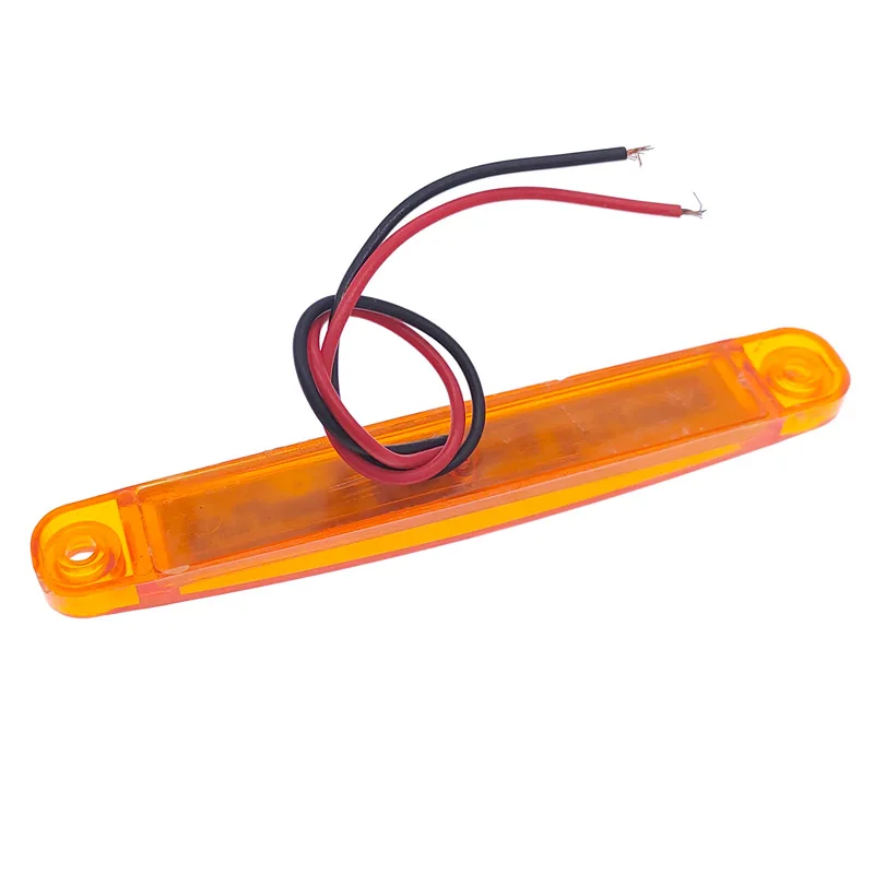 2Pcs Truck Trailer Side Marker Indicators Light Car Signal Brake Rear Warning Tail Clearance Light 9-LED 12V 24V Warning Lamp car warning lamp