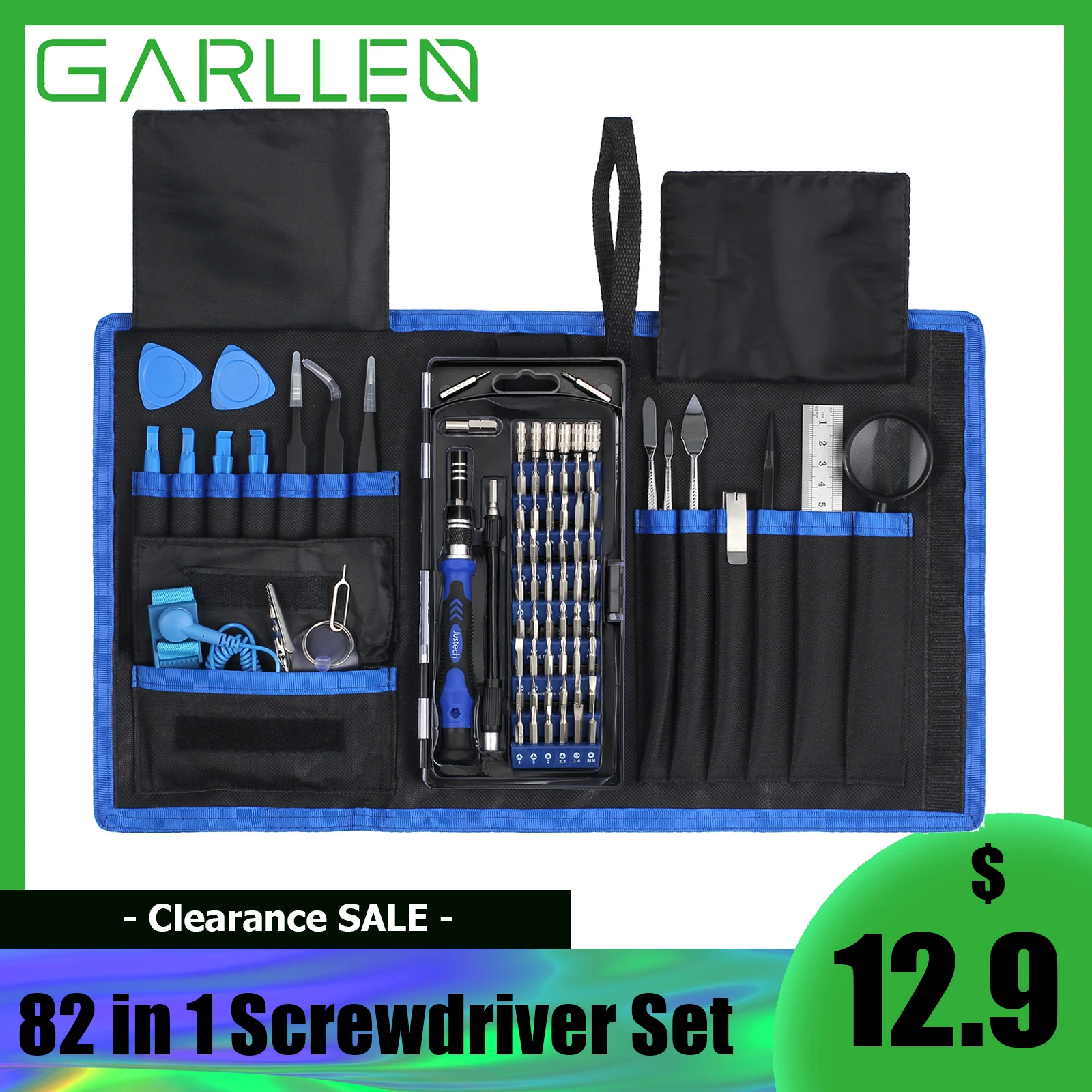 

GARLLEN 82 In 1 Magnetic Screwdriver Set Repair Tool For Ipad Iphone Tablets With Muti 56 Bits Precision Driver Screwdriver Bits