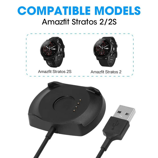 USB Charging Cable Stand Data Cord For Xiaomi Huami Amazfit Stratos Smartwatch 2/2S Wireless Charger Dock 2