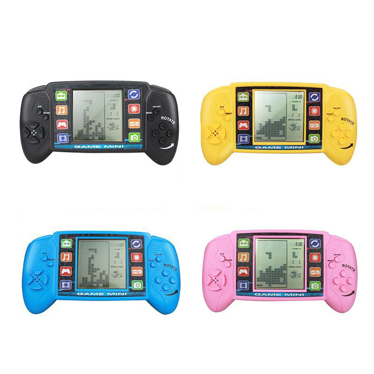 Mini Portable Retro Handheld Console Children Classic Pocket Nostalgic Play BRICK Game Machine Educational Toys Puzzle Game