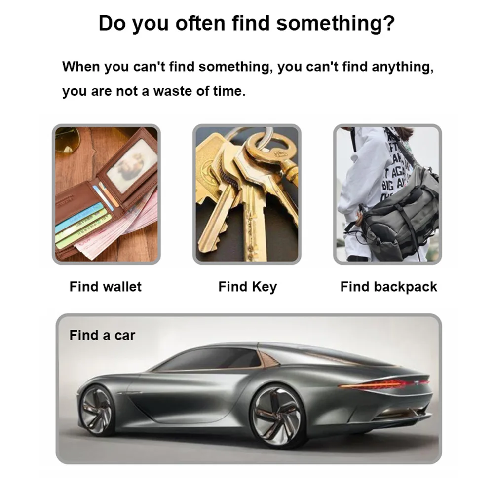 Wireless Mini GPS Tracker Anti-lost Alarm Key Child Bag Wallet Finder GPS Tracker APP Record Smart Tag iPhone/Android Phones