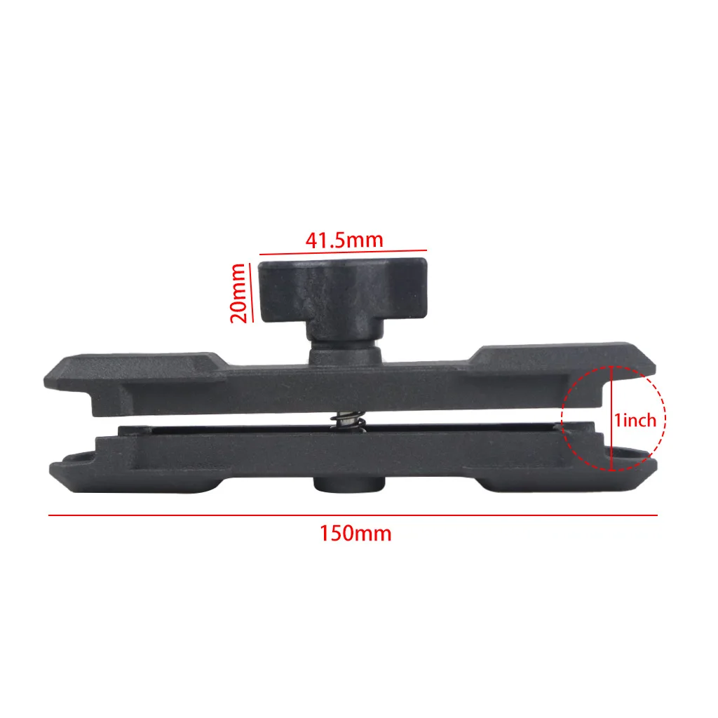 고프로 알루미늄 더블 소켓 익스텐션 암, 1 인치 볼 헤드 베이스 어댑터 액세서리, insta360 자전거 오토바이 브래킷 거치대