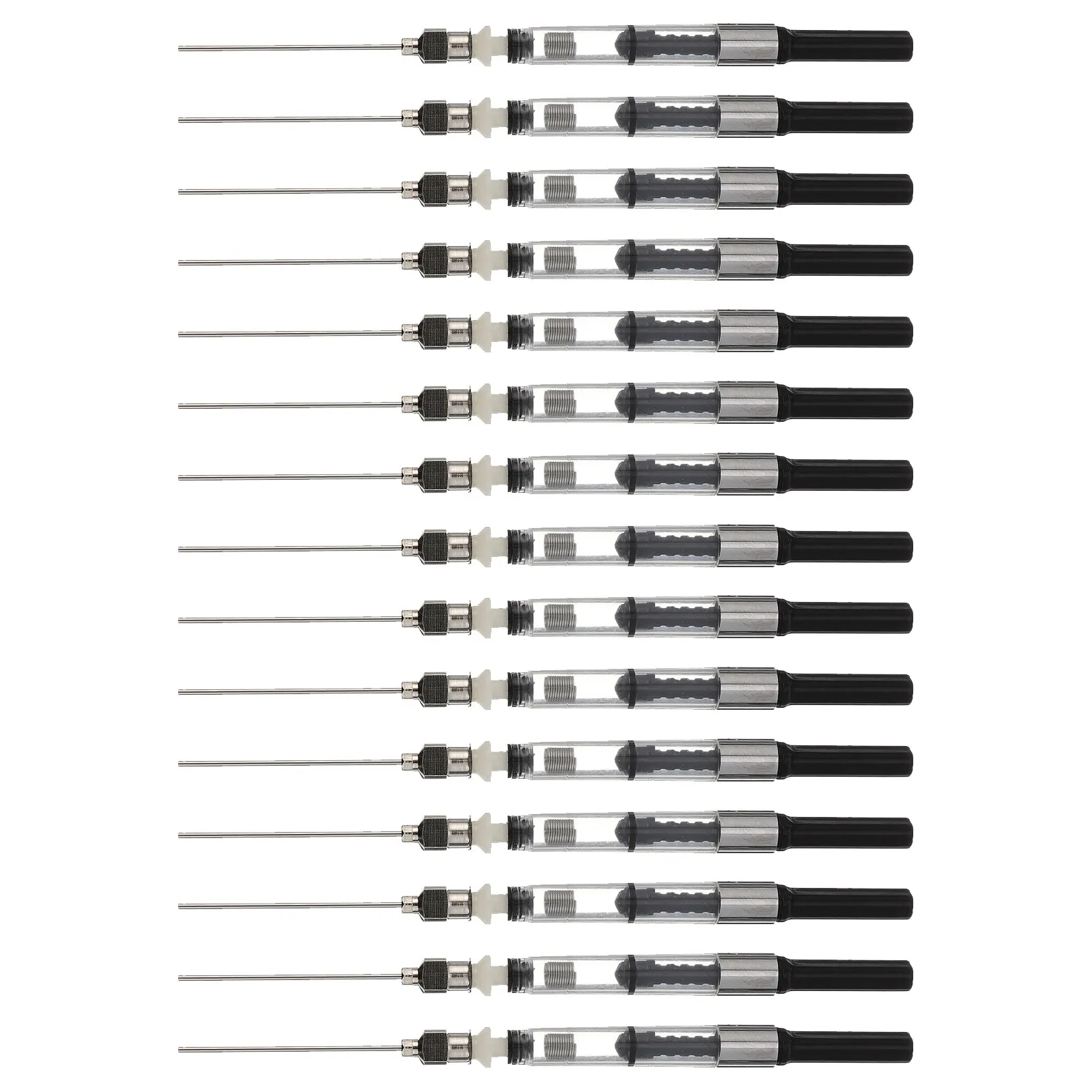 20Pcs 만년필 잉크 주사기 필러 범용 스프링 컨버터 호환 3.4mm 2.6mm 카트리지 펜 빠른 리필 청소