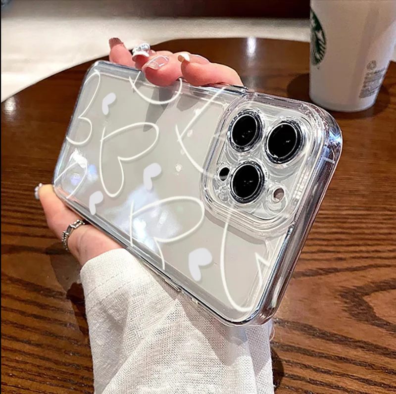 Chic Love Heart Protective Phone Case