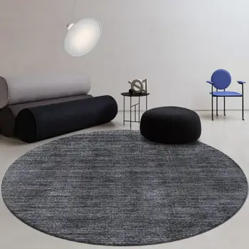 Round Crystal Velvet Carpet Soundproof & dirty-resistant Rugs Office Computer Swivel Chair Rocking Table Bench Study Bedroom Mat 3