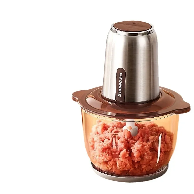 2024 New Chigo Meat Mincer Household Electric Small Mince Mince Mincer Cooking Mince Multi-functional Machine