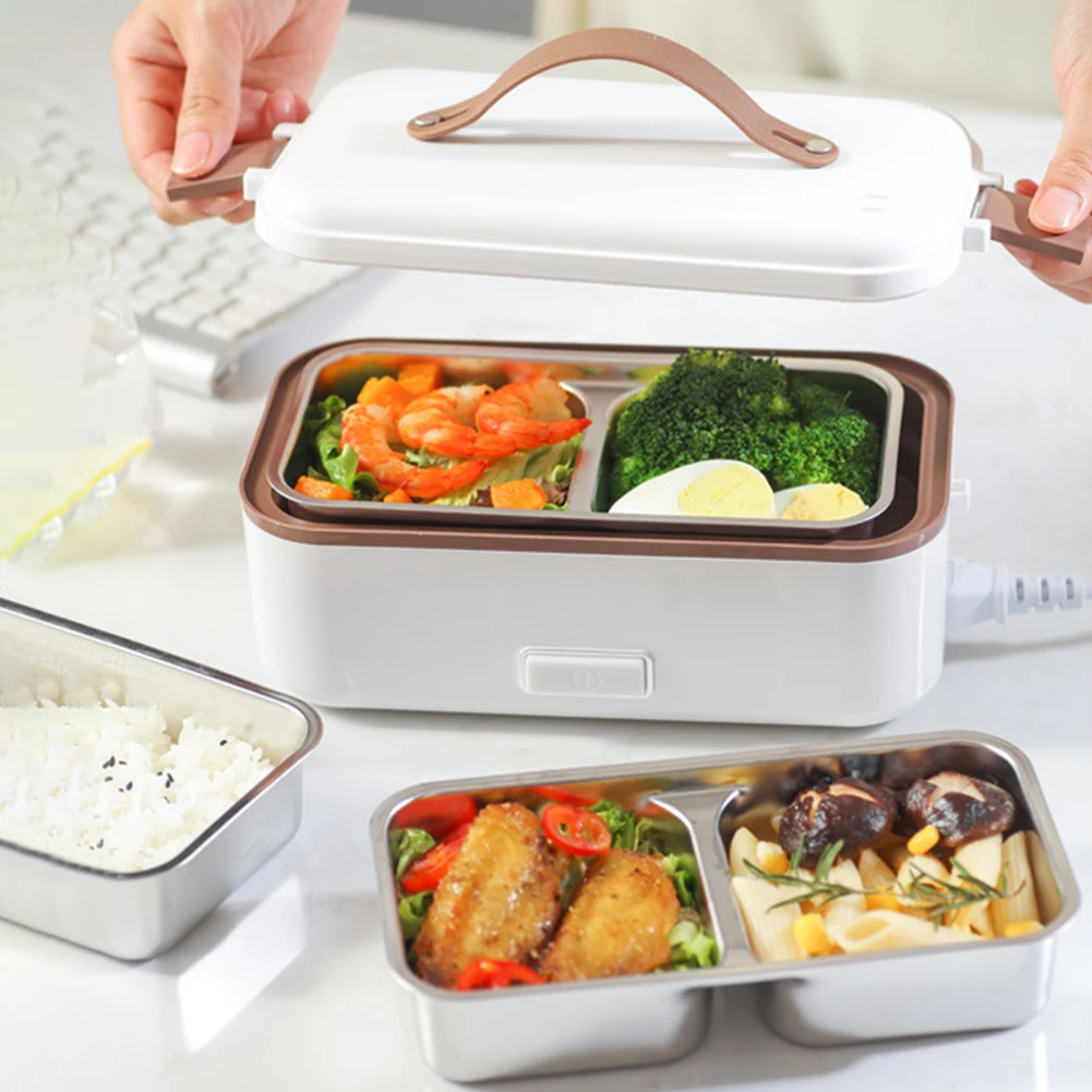 300W 220V Portatile Elettrico Riscaldamento Lunch Box Cibo Macchina per la Cottura Riscaldamento Scatola Cibo Riscaldatore Cuociriso per Studenti Ufficio Lavoratori_voghion.com