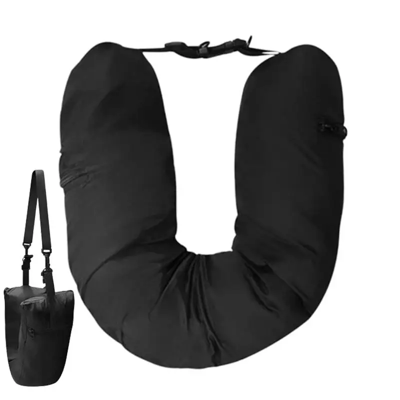 

Travel Neck Pillow That You Stuff With Clothes Portable Outdoor Travel Storage Bag Pillow Car Headrest Household U-shaped Pillow