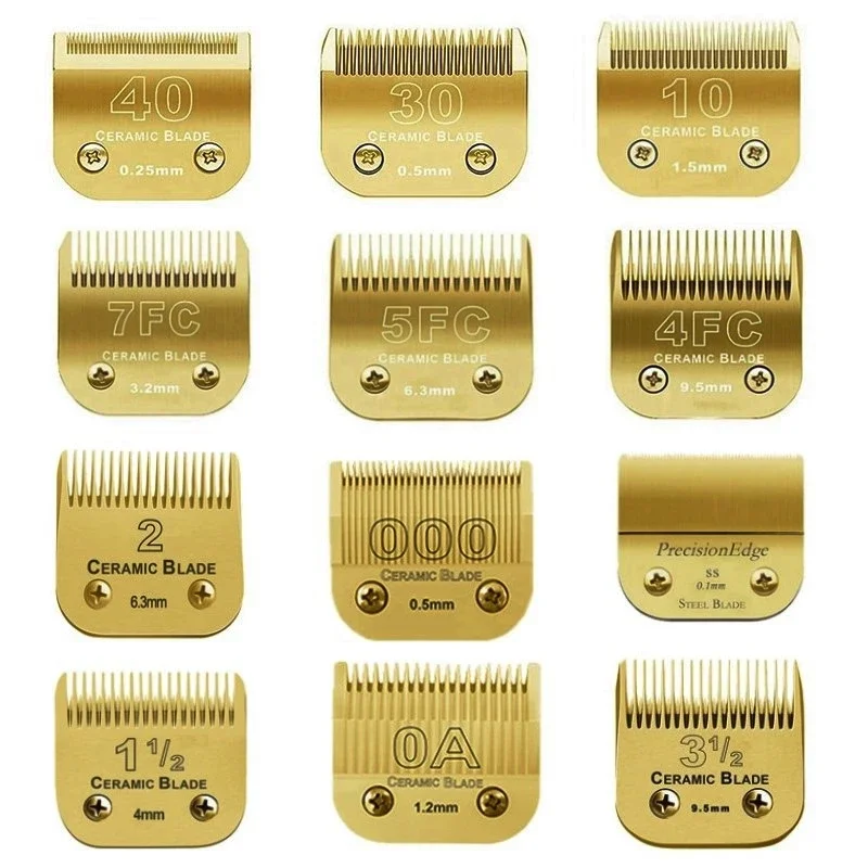 Pet Clipper Dog Hair Trimmer Pet Hair Trimmer Dog Clipper Dog Clipper Blades Detachable Pet Dog Clipper Ceramic Blades Compatible with Andis,Oster A5,Wahl KM10 Series Animals Clippers