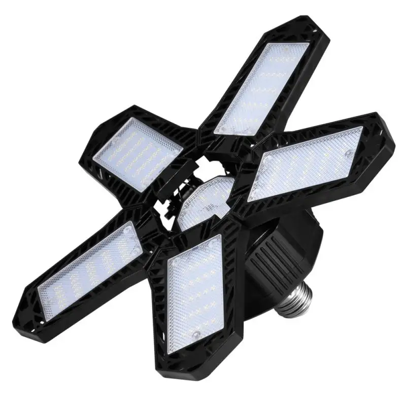 

Подставка для гаража, деформируемая Складная Лампа E27 с вентиляционными лопастями, для освещения индустриальных помещений