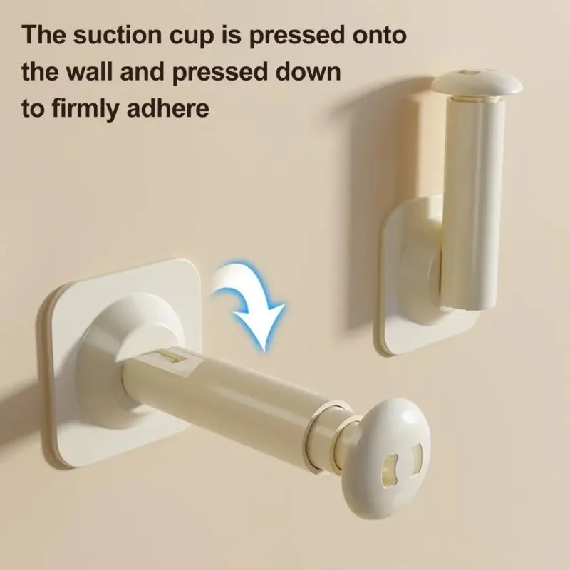 Clothes Hanging Hanger Storage Rack Suction Cup Installation Retractable and Adjustable Length Home Use Hanger Storage Container