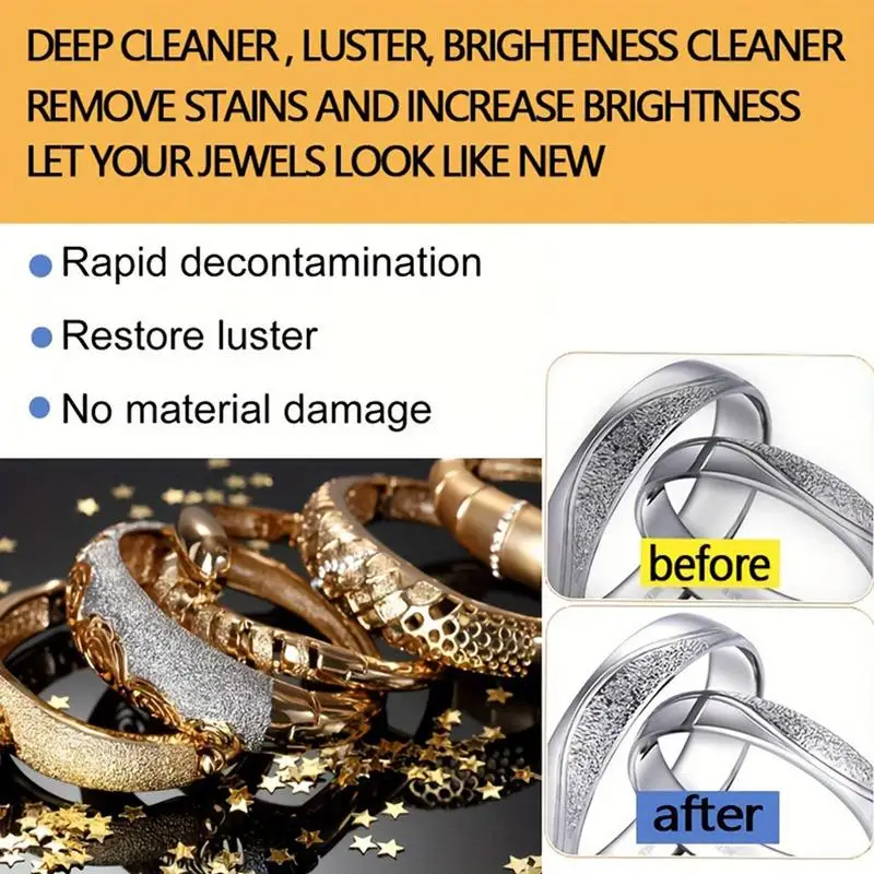 Ring Cleaner 100ml Portable Cleaner Spray For Jewelry Anti Tarnish Spray Engagement Ring Earring For Silver Gold