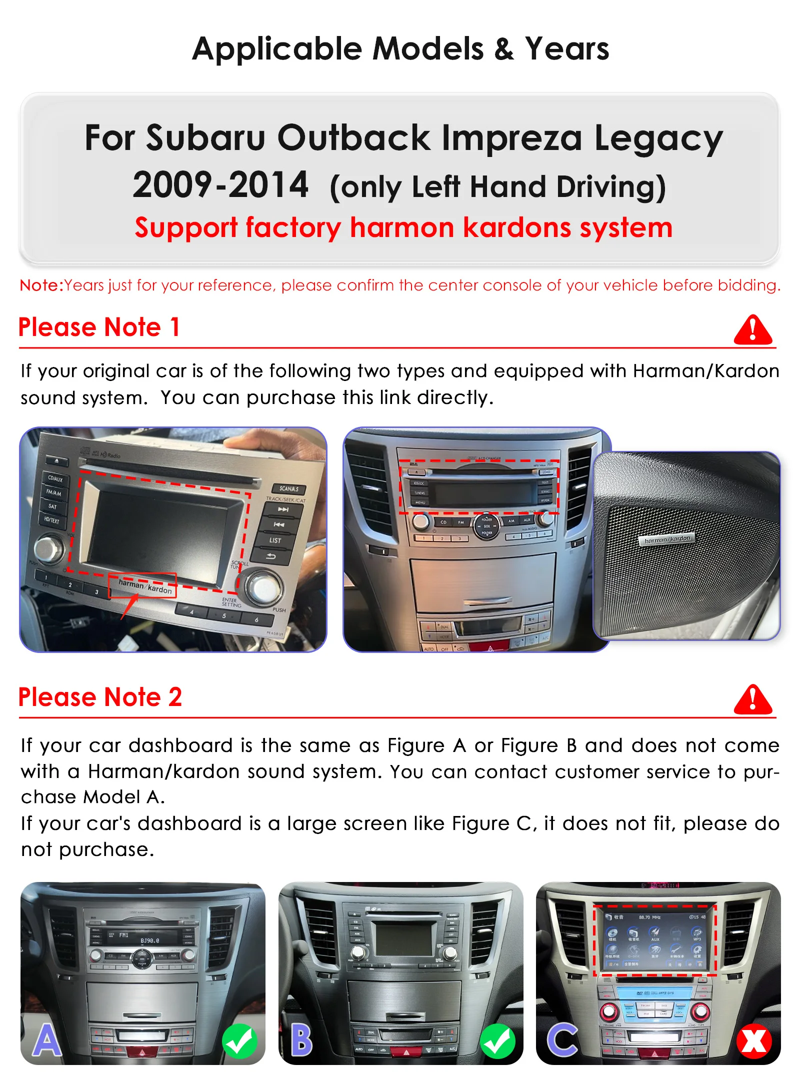 9.7inch 2 DIN Android 13 Car Radio for Subaru Outback Impreza Legacy 2009-2014 Multimedia Stereo Vertical Screen Carplay 360Cam