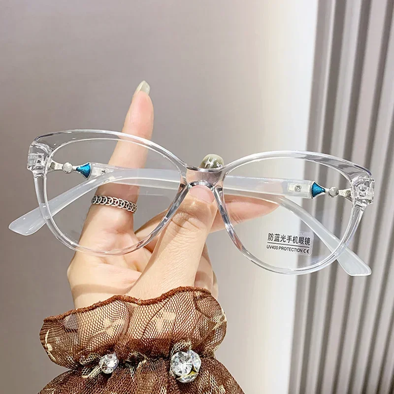Women's Transparent Anti-Blue Light Reading Glasses (+0 to +4.0)