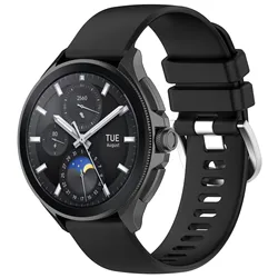 Silicone Sport Color Watch Strap - 22mm Watch Band Bracelet for Xiaomi Watch 5 (Black)