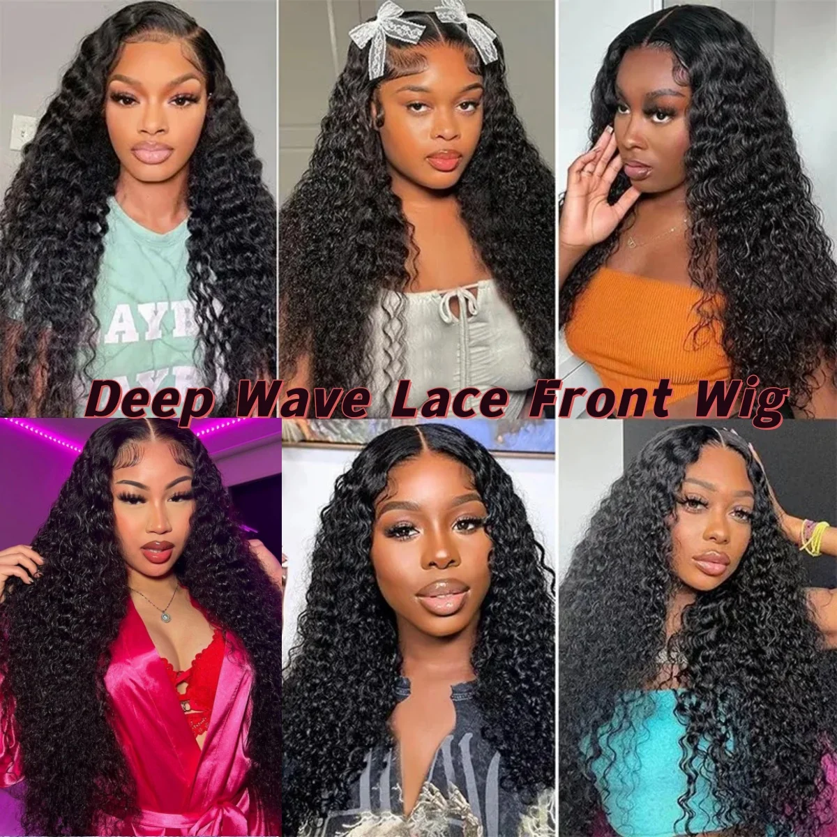 13x6 HD Lace Burmese Curly Deep Wave Human Hair Wig Glueless Curly Lace Front Human Hair Wigs for Woman 5x5 HD Lace Closure Wig 6