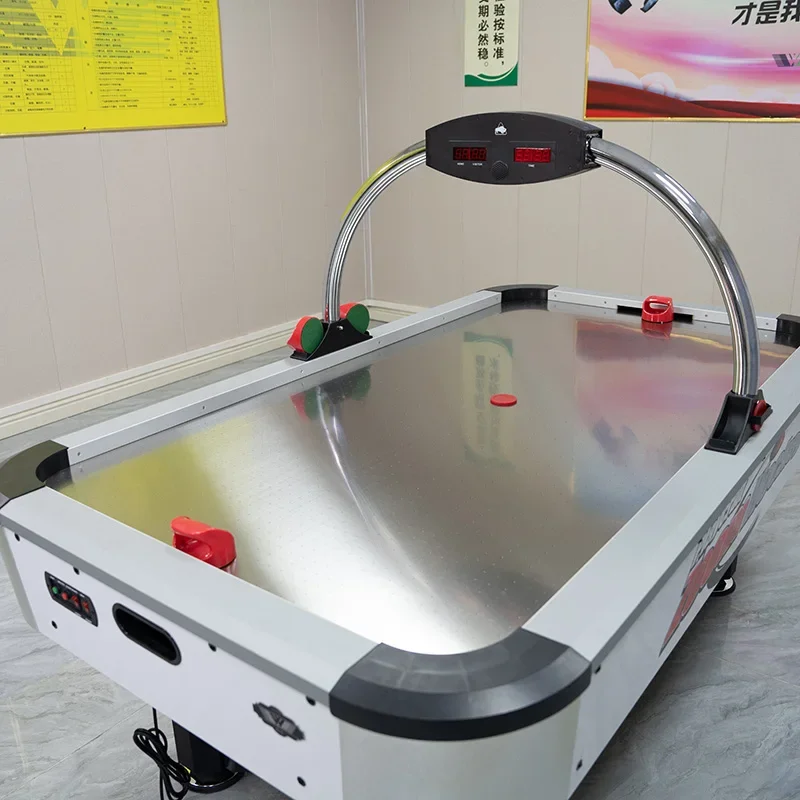 Deluxe stainless steel top table ice hockey table Standard adult air board game for senior clubhouse villas