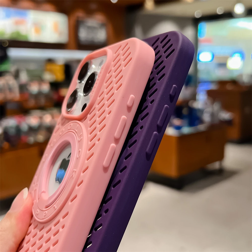 Magnetic Cooling Heat Dissipation Silicone Phone Case with Stand