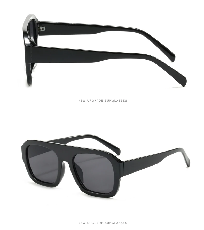 Schutzbrille Klassische Rechteckige Große Rahmen Sonnenbrille Frauen Mode Neue Retro Sonnenbrille INS Brillen Männer Unisex – Detail 7
