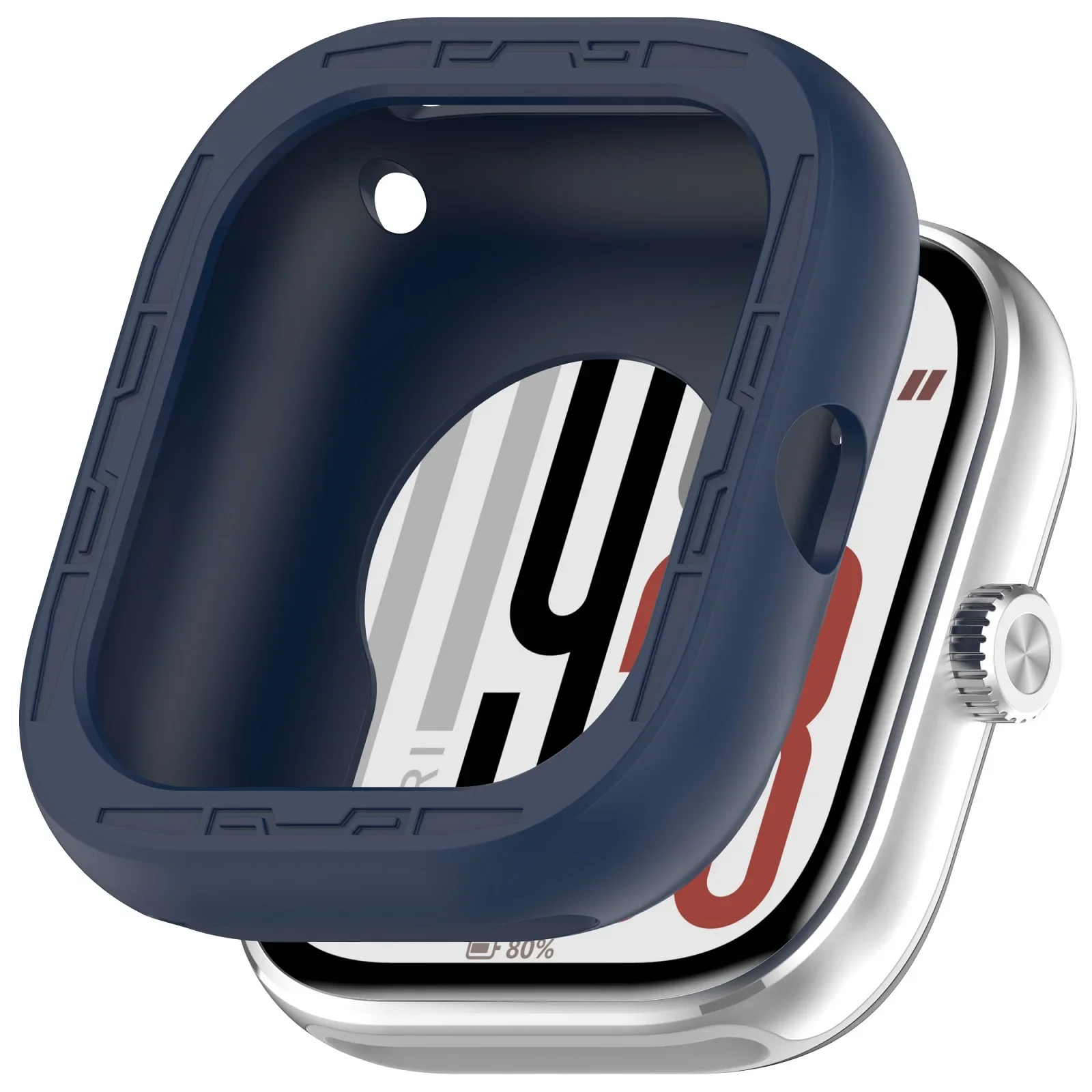 Silicone Sport Watch Cover - Soft Protective Shell with Shockproof Screen Guard