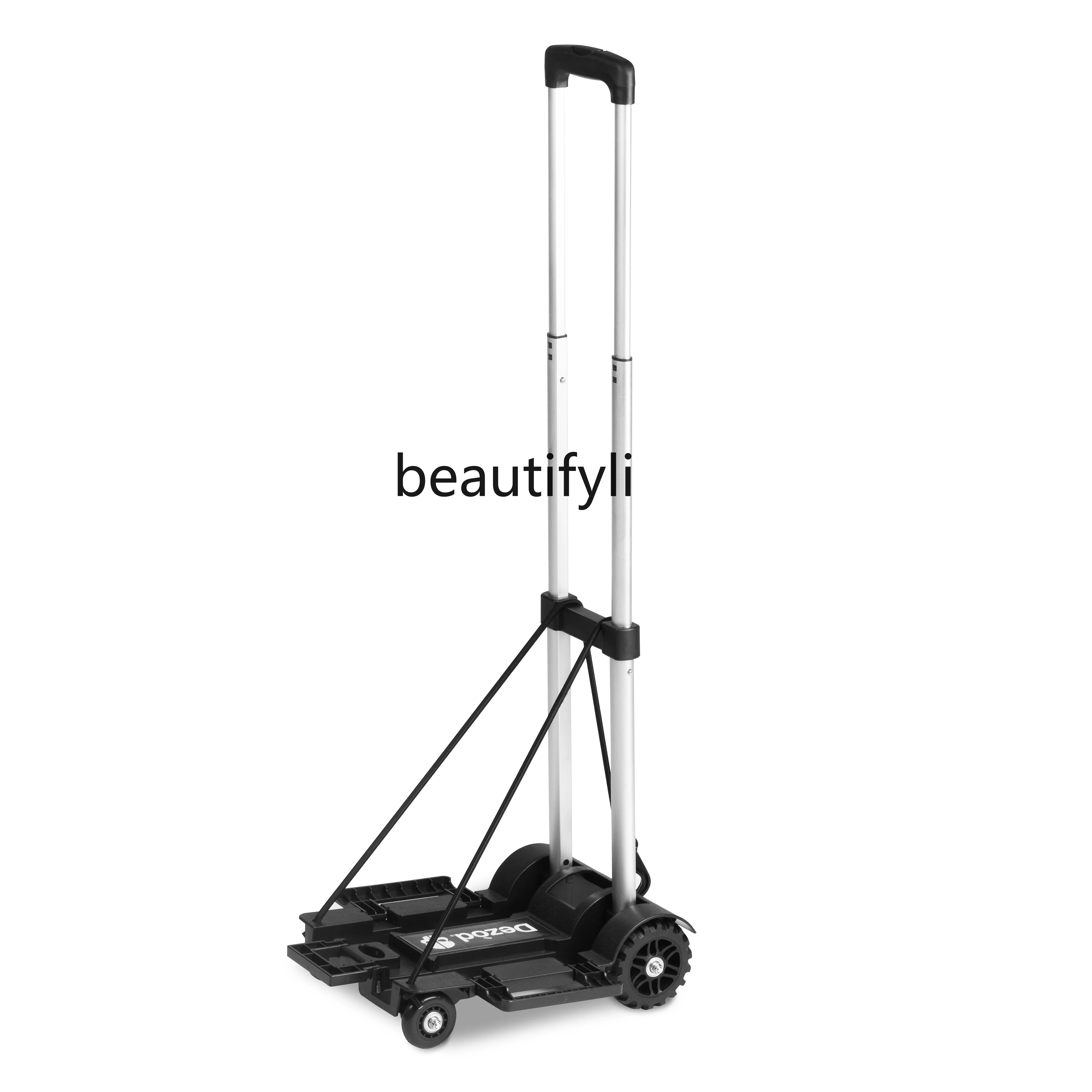 

Portable Mini Trolley Folding Household Shopping Hand Pull Pick-up