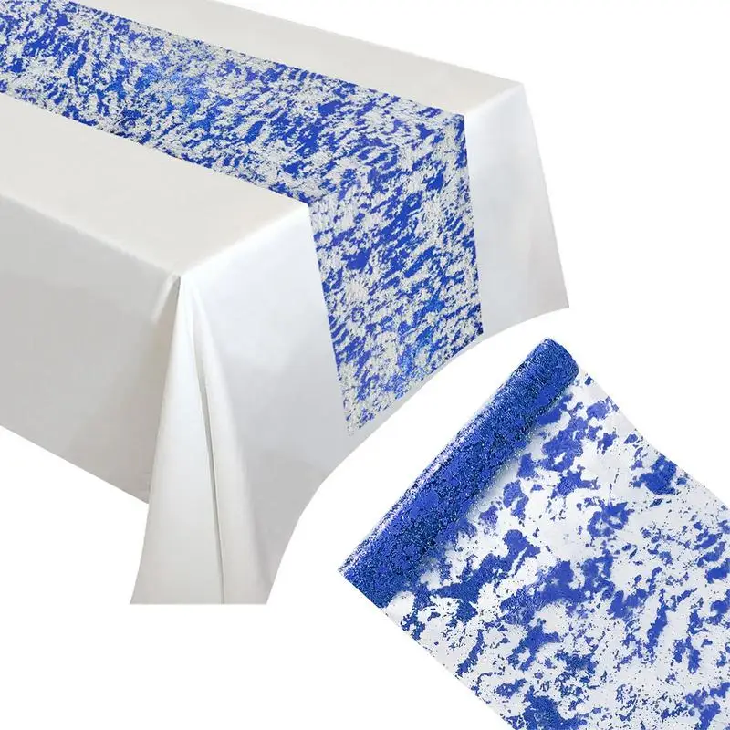 

300x28 см, Золотое искусственное оформление стола для свадьбы, банкета, дня рождения, блестящее украшение