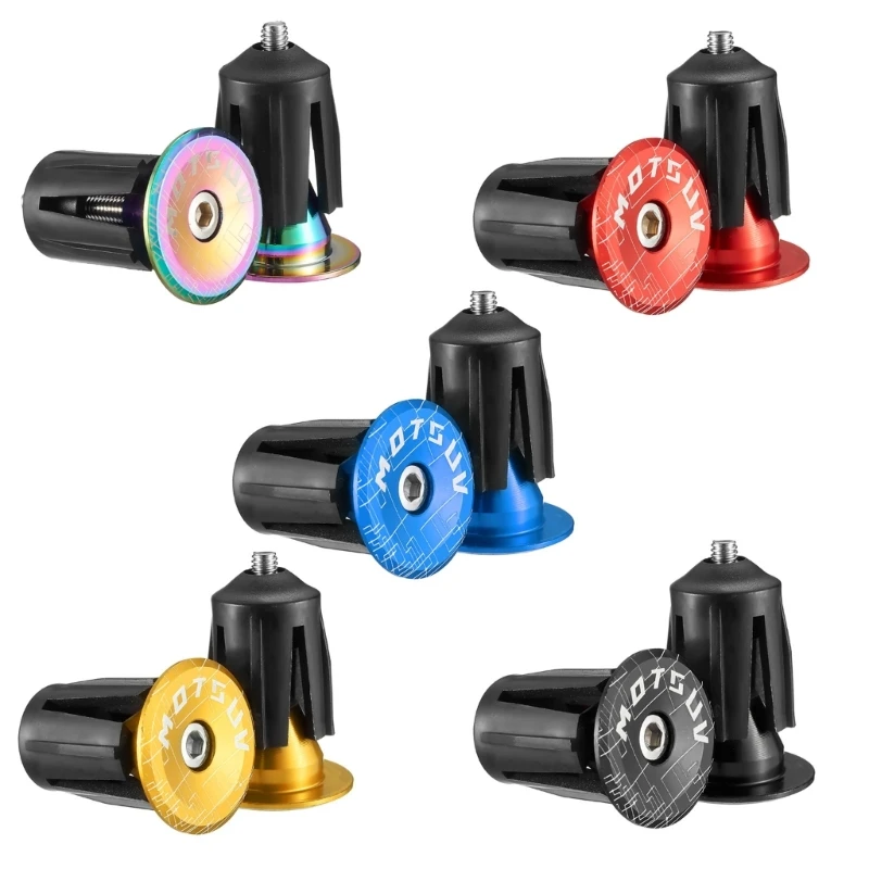

Aluminum Alloys Bicycles Handlebars Grip End Plug Bicycles Handle End Caps E56D