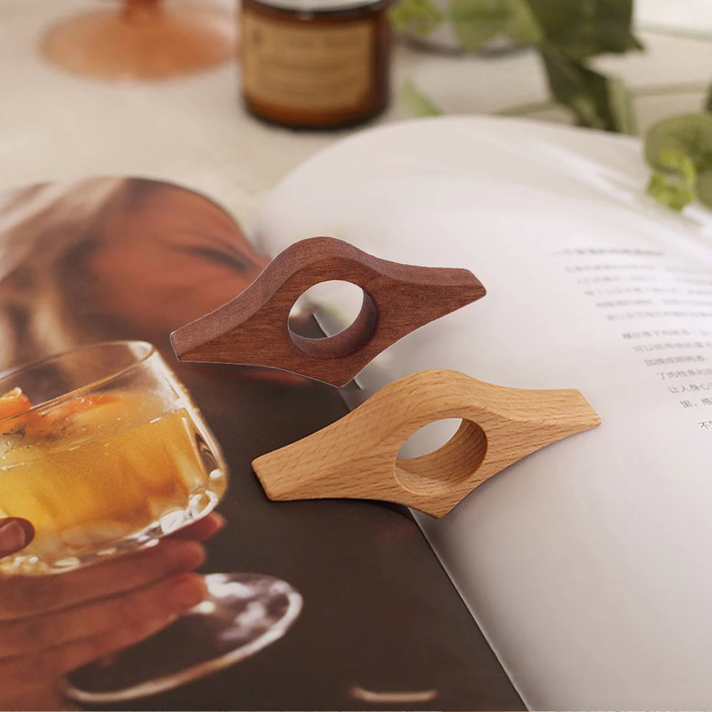 Thumb Book Support Creative Wood Book Page Holder Convenient Expander Robust Reading Aid Wood School Supply book holder