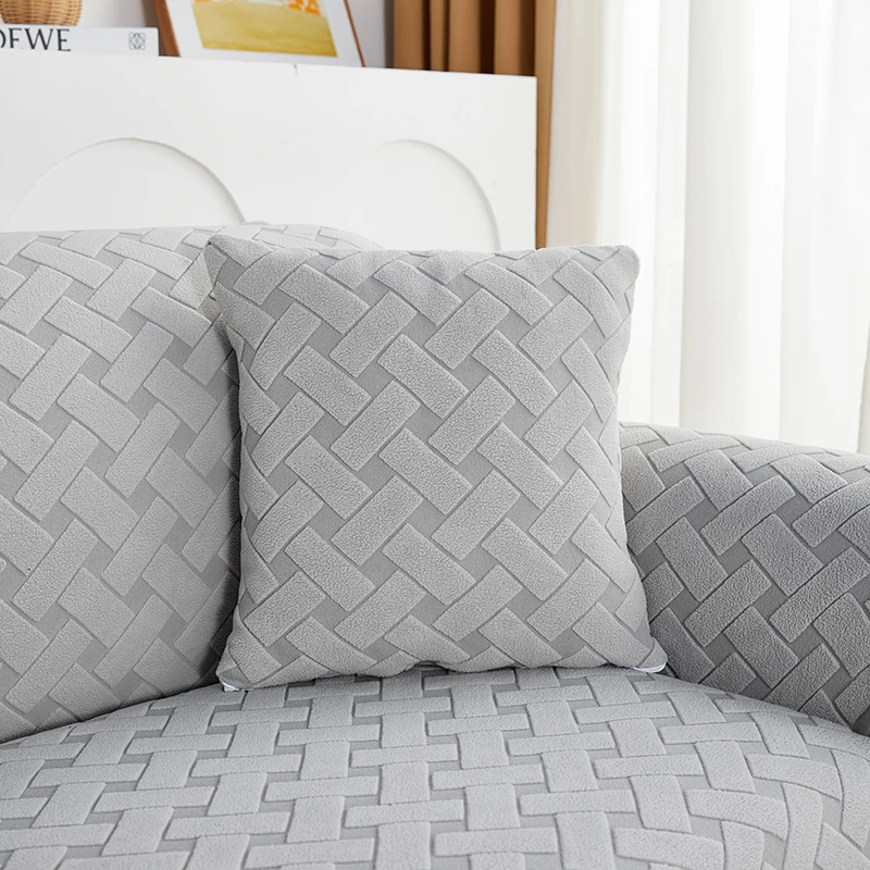 Stretch plush jacquard Sofa Covers for Couch Covers Sofa Slipcovers Furniture Protector Soft with Non Slip Elastic chase cover 5