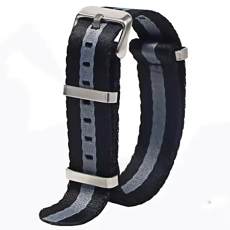 Comfortable Nylon Military-Style Washable Watch Band for Men