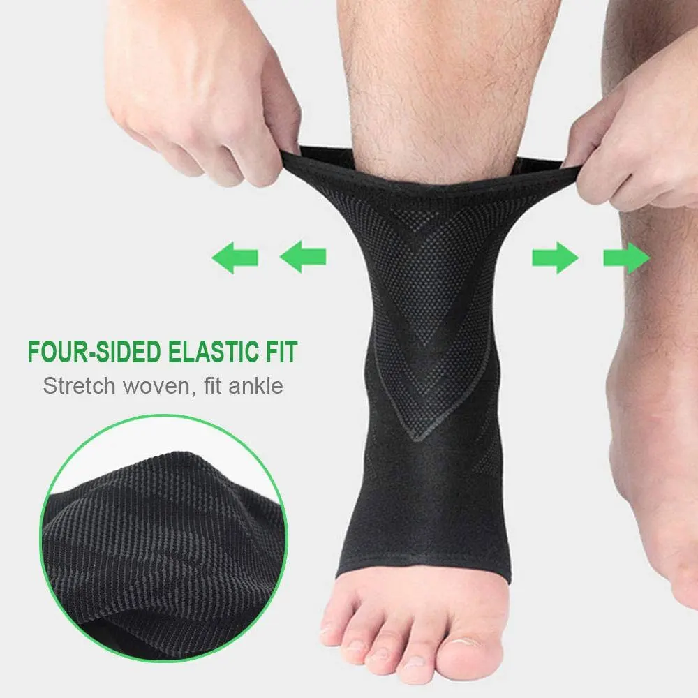 1Pcs Nano Socks Women Neuropathy Ankle Support Brace for Swelling,Sprains Fatigue,Ankle Compression Socks for Men,Sports,Workout