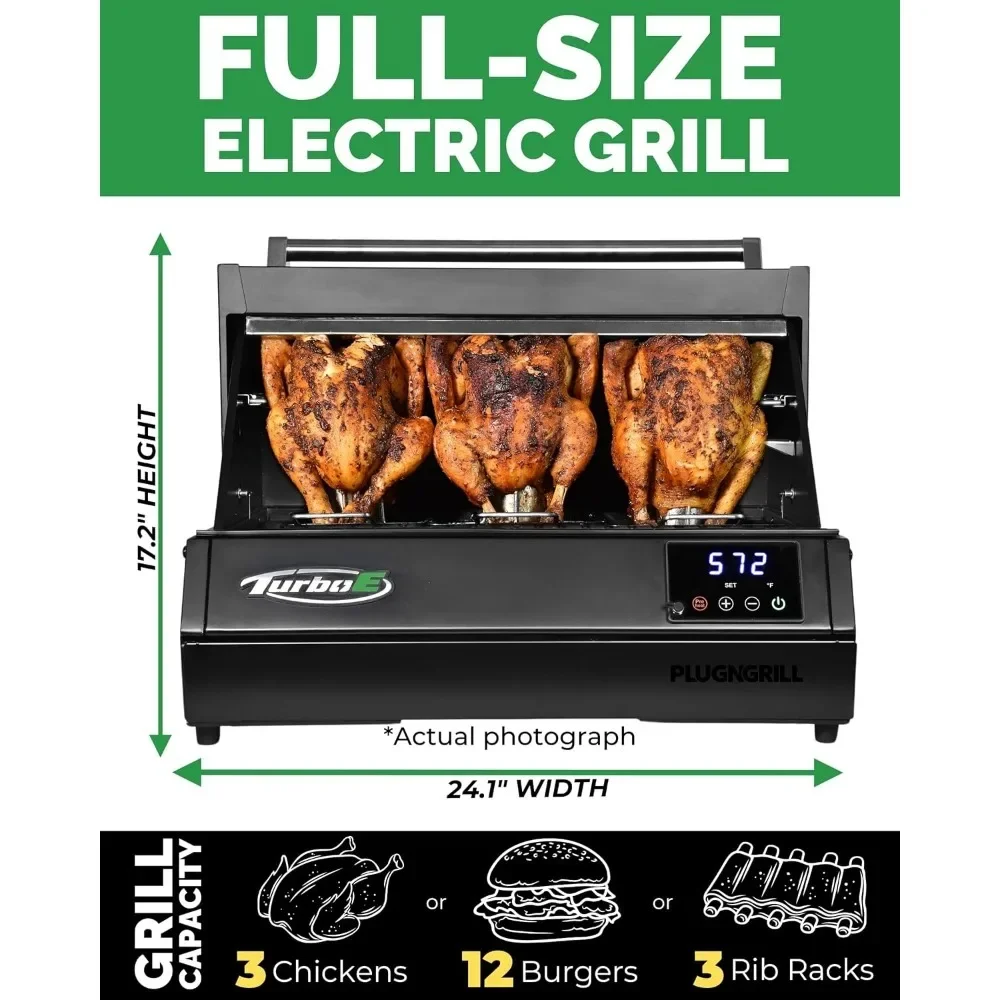 Grill by High-Power 1700W Infrared Grill Technology-24-Inch Smart BBQ Grill with Probe&Digital Display Precise Cooking&Searing 5