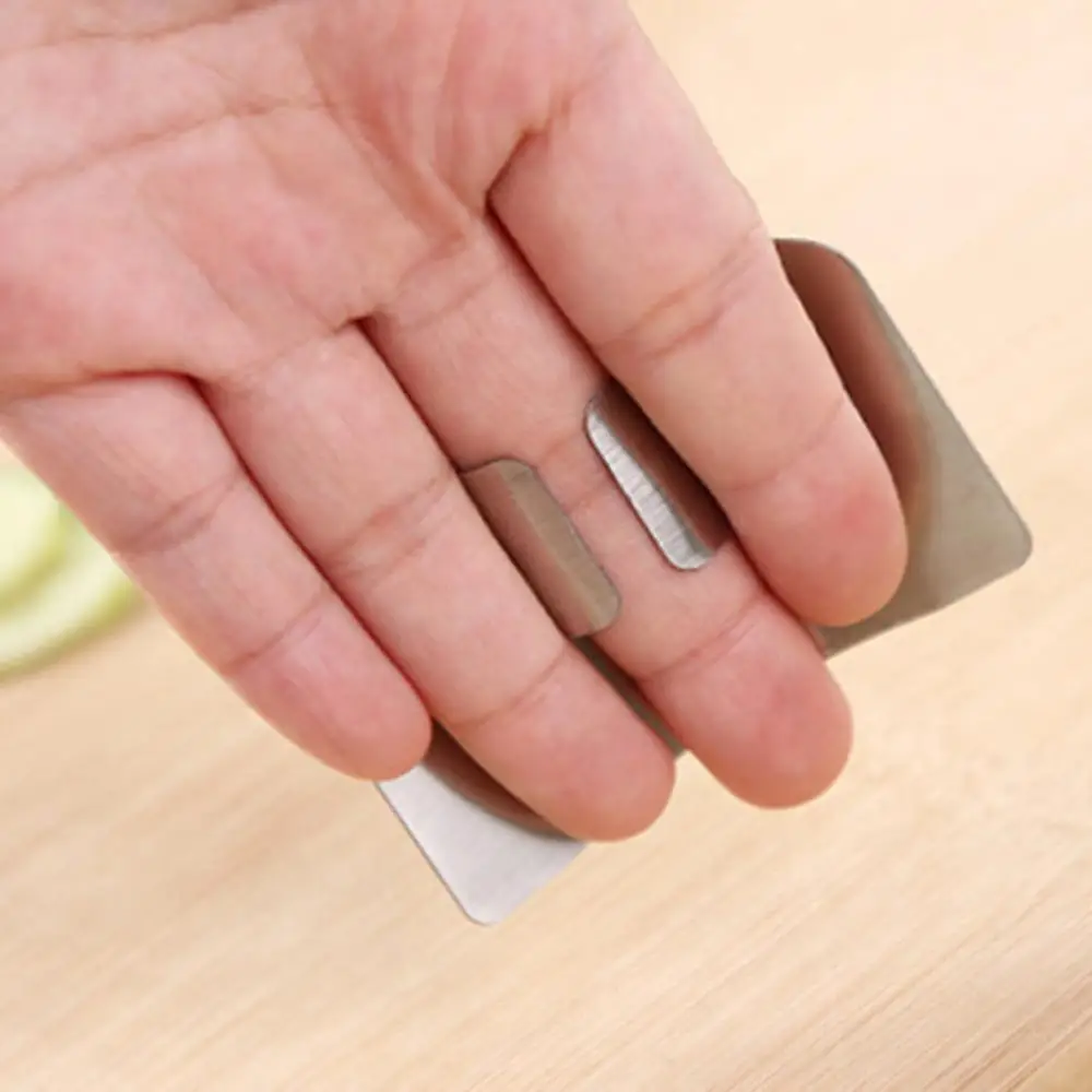 Kitchen Hand Finger Protector Guard Stainless Steel Chop Slice Shield Cook Tool finger protector,finger guard
